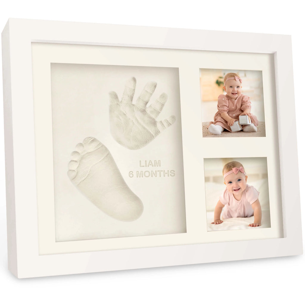 Baby Handprint & Footprint Keepsake Solo Frame
