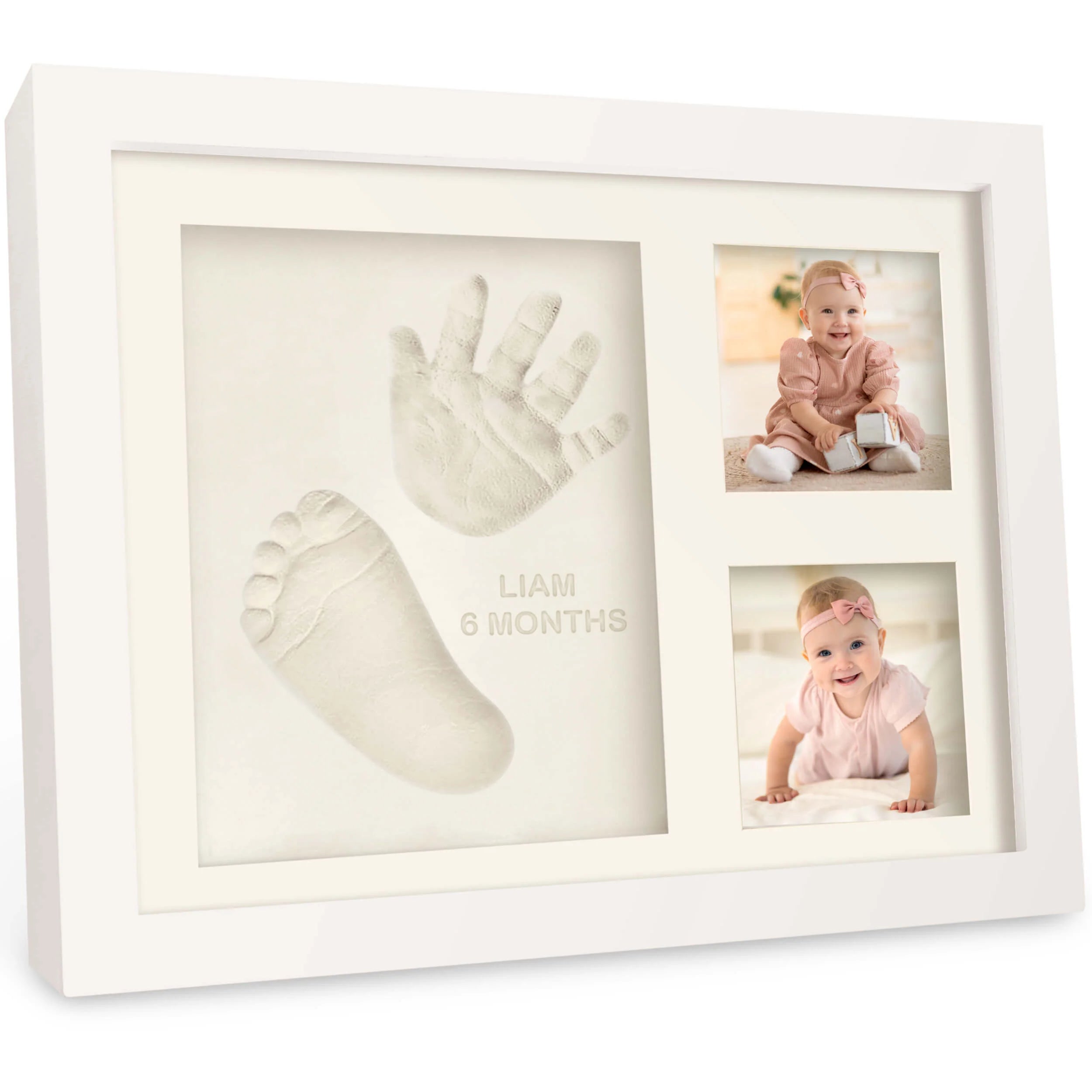 Baby Handprint & Footprint Keepsake Solo Frame