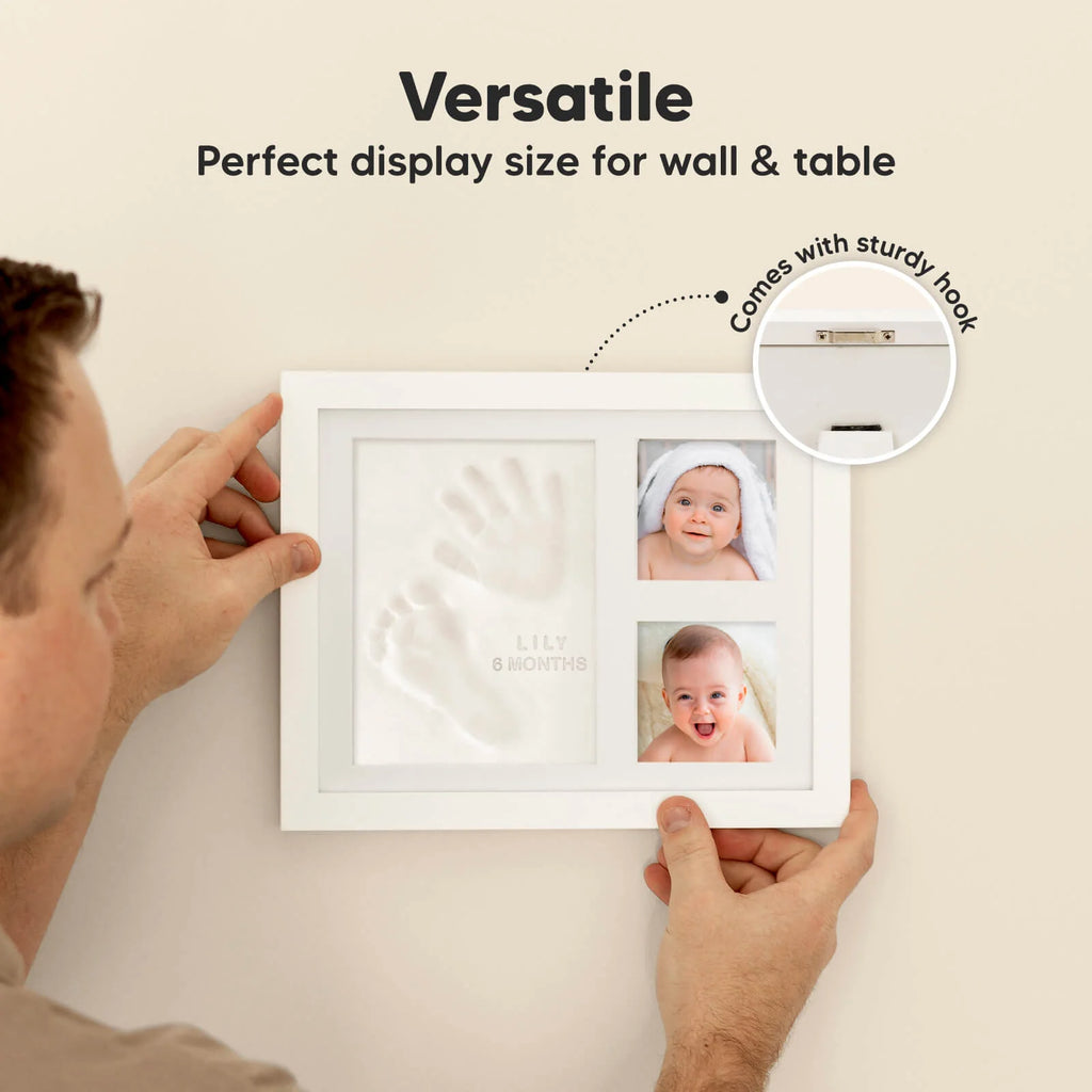Baby Handprint & Footprint Keepsake Solo Frame