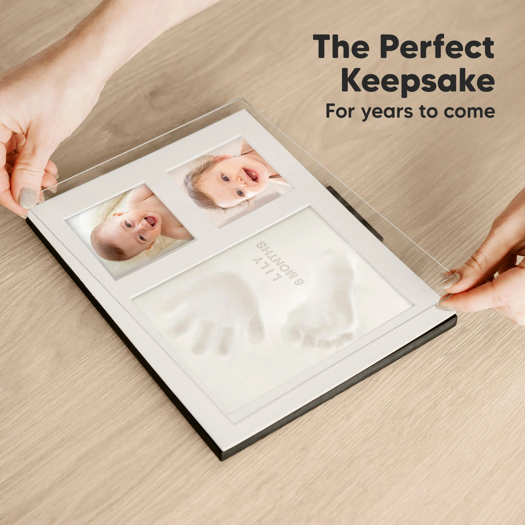 Baby Handprint & Footprint Keepsake Solo Frame