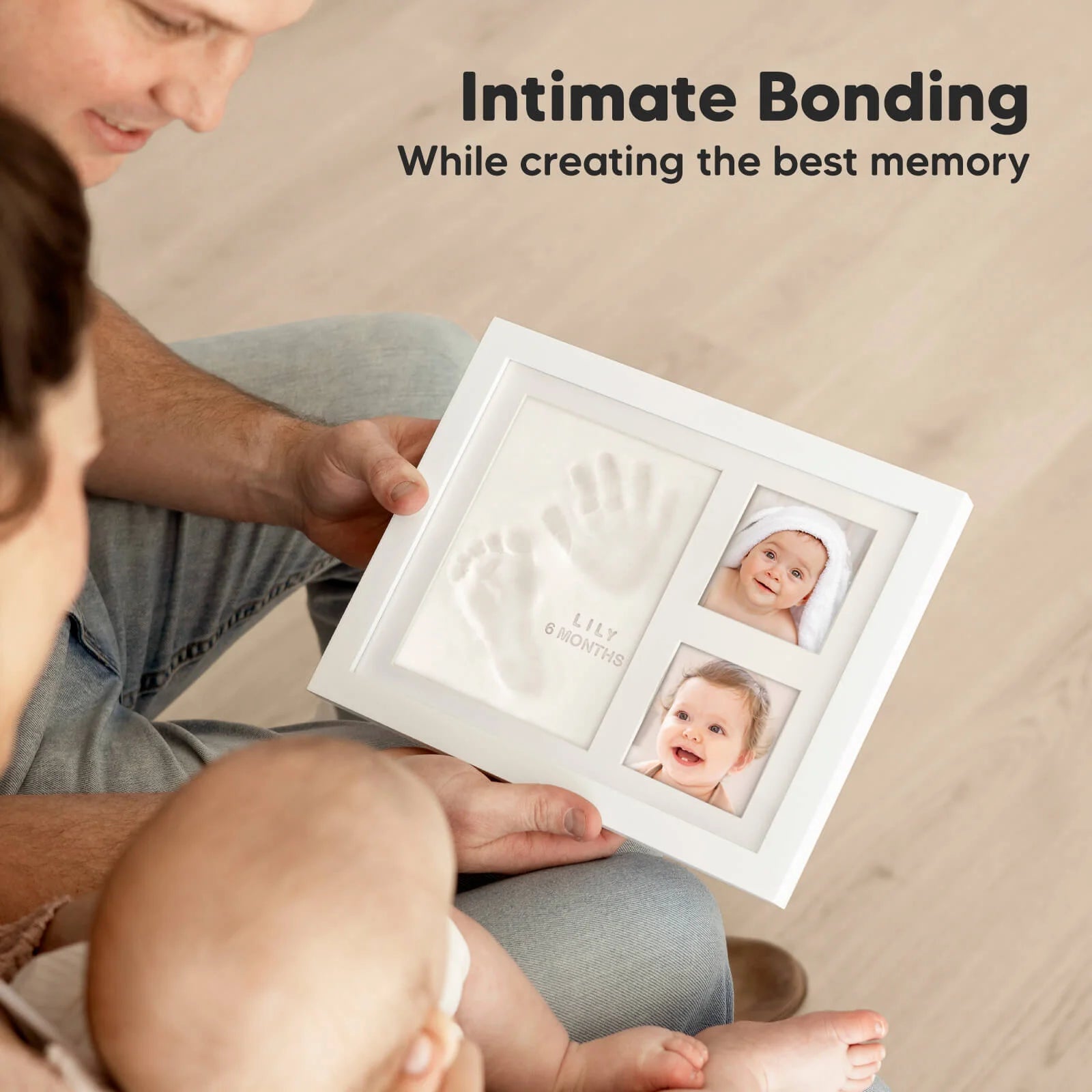 Baby Handprint & Footprint Keepsake Solo Frame